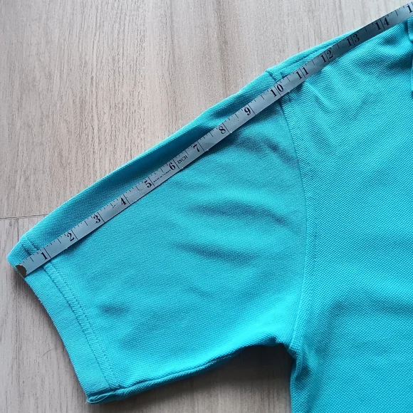 New Tommy Hilfiger Boy's Polo Shirt Short-Sleeve Buttons Blue Extra Large XL 20 - Picture 2 of 10